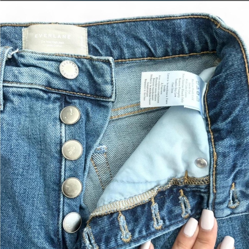 Everlane The High Rise Medium Wash blue jeans Women's Size 23 - Picture 4 of 8